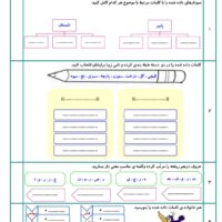آزمونک مدادکاغذی درس 1 فارسی چهارم