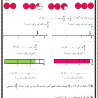 نمونه سوالات جامع اعداد مخلوط و اعشاری فصل پنج ریاضی چهارم ابتدایی