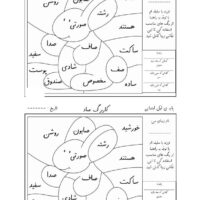 کار برگ ص.با رنگ امیزی فارسی اول ابتدایی
